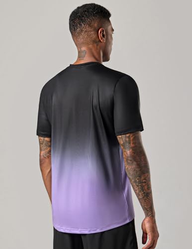 Image of 5 Pack Men's Active Quick Dry Crew Neck T Shirts | Athletic Running Gym Workout Short Sleeve Tee Tops Bulk
