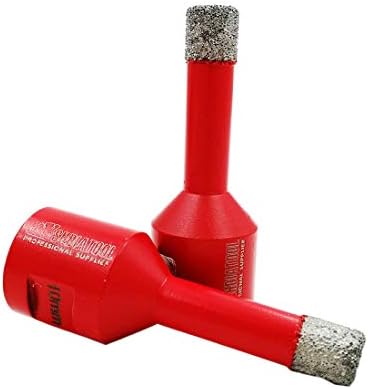 SHDIATOOL Dry Diamond Drill Core Bit 2pk Diameter 10mm Vacuum Brazed Drilling Porcelain Tile Granite Marble