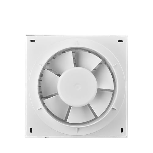Braytron Badlüfter Wandlüfter WC Küche Ventilator Lüfter Ø100 mm | Leise 34dB | Leistungsstark 100 m³/h | Energieeffizient 12W | Abluftventilator für Badezimmer, Toiletten, Küchen und Wohnräume