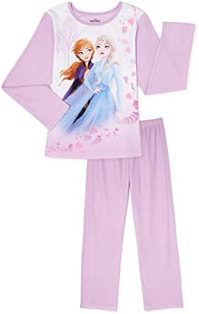 Disney Little Girls' Frozen II 2 Piece Pajama Set (6-6X) Purple