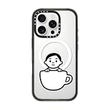 CASETiFY インパクト MagSafe対応 iPhone 16 Pro ケース [スリム / 2.5mの落下試験をクリア (MIL規格4倍相当) / ワイヤレス充電およびMagsafe対応] - Cup Boy - クリア ブラック