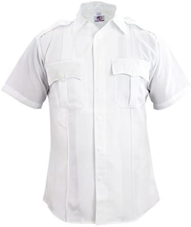 First Class 100% Polyester Short & Long Sleeve Zippered Uniform Shirt 4 Pocket Hidden, Law Enforcement BDU Zipper Closure.