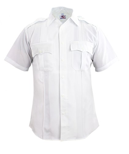 Image of First Class 100% Polyester Short & Long Sleeve Zippered Uniform Shirt 4 Pocket Hidden, Law Enforcement BDU Zipper Closure.