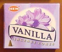 Vanilla - 10 Cones - HEM Incense From India