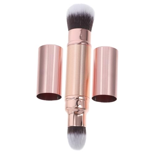NULYLU Dual Ended Makeup Brush Retractable Concealer Foundation Tool for Smooth Application Soft Bristles for Powder Blush Travel Friendly Design
