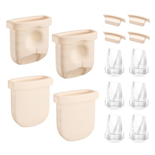 Image of Replacement Parts for Eufy Breast Pump, Compatible with Eufy S1 Pro, S1, E20, E10, Includes 6PCS Duckbill Valves & 4PCS Diaphragms & 4PCS Spout Caps