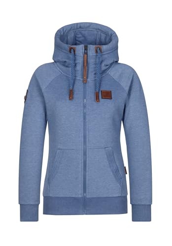 Naketano Brazzo   Sudadera con capucha para mujer, Blue Melange, M