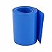 Tool parts 85mm Flat Width 10M Length PVC Heat Shrink Tube Blue for 18650 Baettery Pack