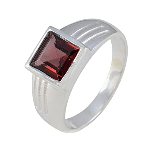 Bague grenat argent 925 finis les bijoux ternes avec cet anneau resistant - 2