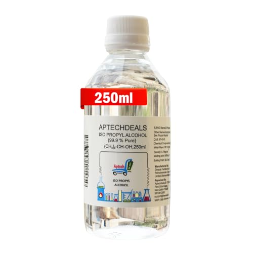 ApTechDeals IPA Iso-Propyl Alcohol 99.9% [(CH3)2-CH-OH] CAS: 67-63-0, 250ml