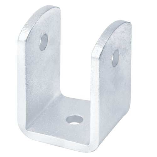 OTTFF 4 Pack Vertical Galvanized Bunk Bracket Yoke for Jon Boat Fits 2x4 Board, Weld On U Bracket