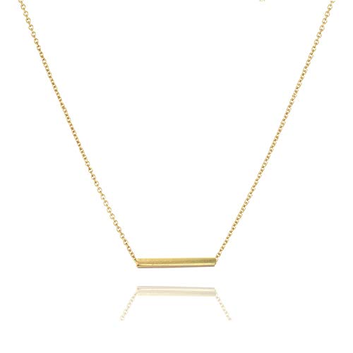 Baydurcan Bar Necklace Simple Pendant Chain Necklace With Message Card Gift Card thumb #1