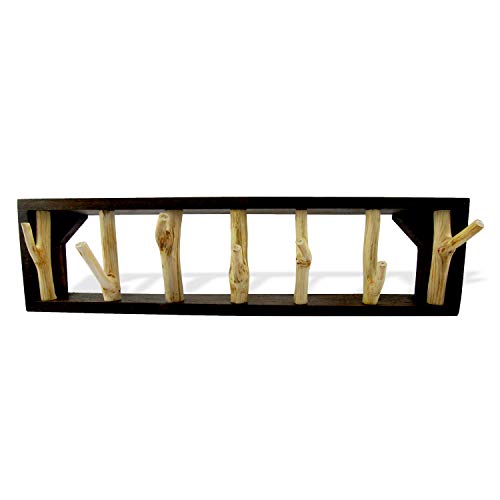 Roro 22-Inch Handmade Wood Twig Hat Coat And Key Hook Rack - Stylish, Eco-Friendly, And Organizational Bliss #TOP1