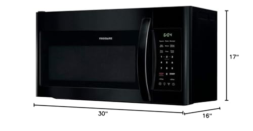 Frigidaire-FFMV1846VB-30-Black-Over-the-Range-Microwave-with-18-cu-ft-Capacity-in-Black Frigidaire FFMV1846VB 30 Black Over the Range Microwave with 18 cu ft Capacity in Black