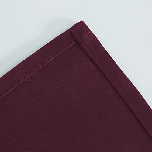 Image of LEMOMO Burgundy Red Thermal Blackout Curtains /38 x 63 Inch /Set of 2 Panels Room Darkening Curtains for Bedroom