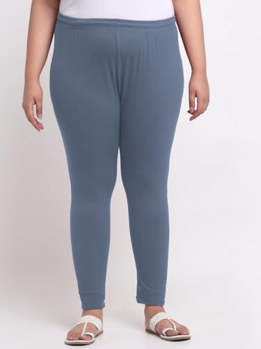 Image of Soft Cotton Ankle Lenght Solid Regular and Plus 35 Colours Leggings for Womens and Girls (Sizes :- M to 6XL)