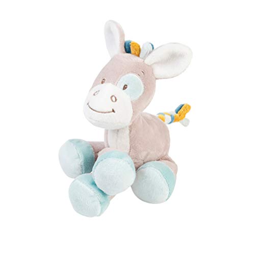 NATTOU Mini Doudou Cheval, Compagnon de naissance, Hauteur : 18 cm, Tim et Tiloo, Beige, 498029