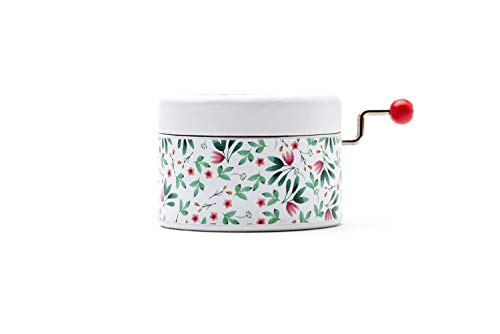 Round Flower Print Manual Music Box With The Melody Once Upon A December From The Anastasia Movie. #TOP15