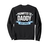 promoted to daddy shirt est 2021 miglior regalo per gli uomini felpa