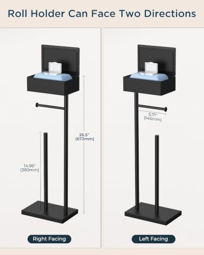 FORIOUS Toilet Paper Holder with Shelf — 사진 7