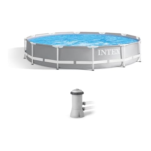 INTEX 12 Foot x 30 Inch Prism Premium Frame Above Ground Pool Cover