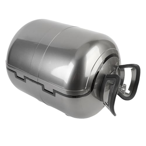 Top case de moto en ABS robuste Aramox gris avec système de verrouillage antivol
