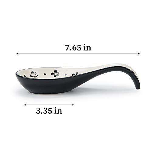 image for Wisenvoy Spoon Rest Spoon Holder for Stove Top Ceramic Spoon Holder Po
