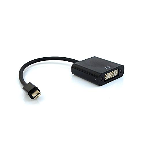 PlusCable Cabo Adaptador DVI Fêmea para Mini DP Macho Preto - Suporta Resoluções Full HD ADP-204BK