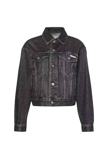 Calvin Klein Jeans 90S Trucker veste noire femme S idéale pour vos sorties urbaines