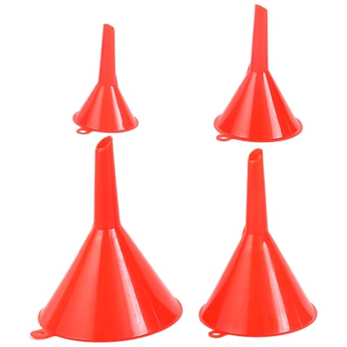 Juego de embudo - Tubo de filtro de boca ancha multiusos - Embudo universal de combustible | Manguera flexible del motor PP con filtro y boquilla desmontable | Boquilla de aceite de plástico para