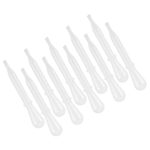 WEKADRIN Goteros Pequeños Transparentes de Plástico 15 Ml para Aceites Esenciales y Líquidos Pipetas Prácticas de 10 Unidades para Tatuajes Manualidades y Uso en Laboratorio