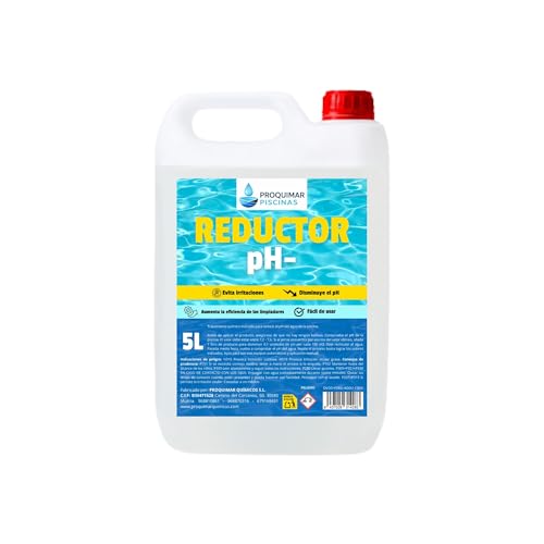 Reductor de pH para Piscinas – Líquido Regulador de Acidez en Agua – pH Minus – Tratamiento Químico Profesional – Mejora la Calidad del Agua y Evita la Irritación