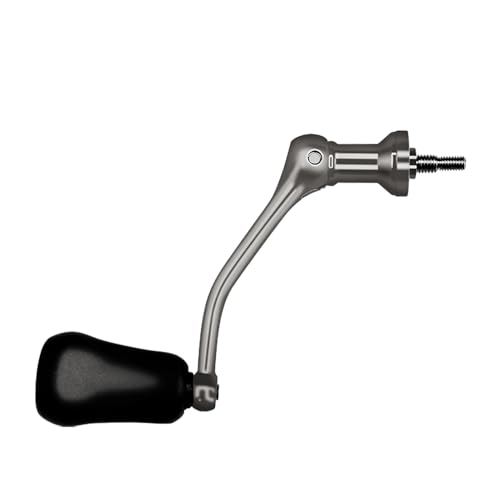 Armero de carrete de pesca Brazo: manija de acero inoxidable, perilla de tornillo ergonómico | Conjunto de agarre de rueda duradero para fundición de agua dulce con soporte de recuperación de línea su