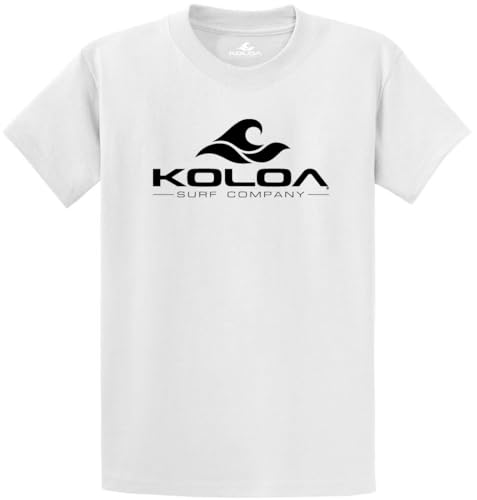 Koloa Surf Classic Wave Logo Heavy Cotton T-Shirts in Regular, Big & Tall Sizes