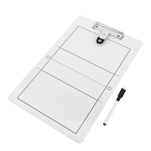 GALPADA Lavagna Tattica Da Allenatore Per Pallavolo Lavagna Bianca Cancellabile a Secco Tabellone Tattico Per Allenamento e Partita Attrezzatura Sportiva Per Coaching Squadra