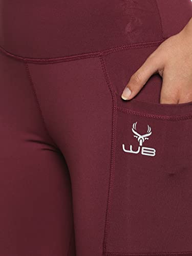Image of High Waist Slim Fit Gym Workout Tights Yoga Pants Leggings with Pocket for Women