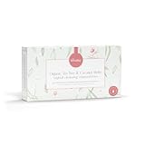 Femallay Organic Vaginal Melts – Tea Tree & Coconut Oil – Natural Feminine Odor Control, pH Balance & Dryness Relief – 7 Count + Applicator