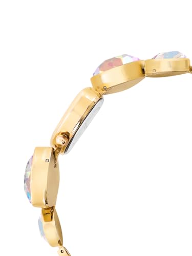 Image of French Connection Asymra Sunray Silver Dial with Crystal Bracelet Analog Watch for Women - FCN0205GM
