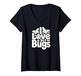 Photo Gallery donna design per appassionati di insetti i love bugs maglietta con collo a v Photo Gallery donna design per appassionati di insetti i love bugs maglietta con collo a v