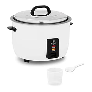 Royal Catering RCRK-13L Rijstkoker – Elektrisch – 13 Liter Anti Aanbak RVS Rijstpan Stoompan Perfect voor Professioneel