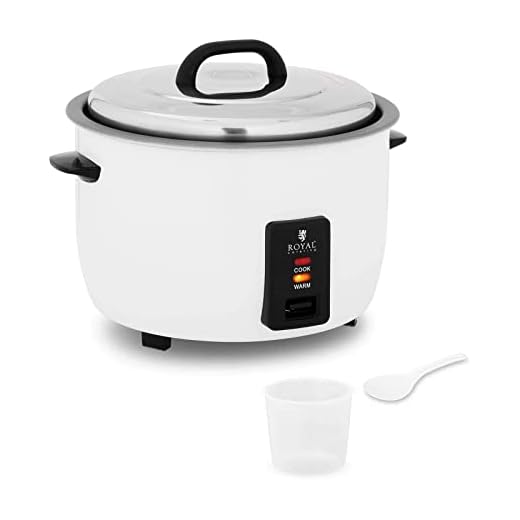 Royal Catering Cuociriso Elettrico Professionale Risottiera Elettrica RCRK-13L (13 L, 1.950 W, Acciaio Inox, Alluminio, 72 tazze, 5,6 litri)