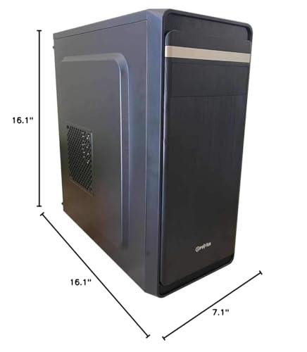 Gabinete para PC EPOWER EP-2002BB-400 tipo torre media ATX/mATX con fuente de alimentación de 400 W miniatura 2