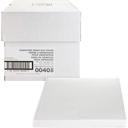 Sparco Computer Paper, Plain, 20 Lbs., 9-1/2 X 11 Inches, 2300 Count, White #TOP2