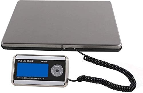 Báscula digital pesada con plataforma de acero inoxidable 150kg miniatura 1