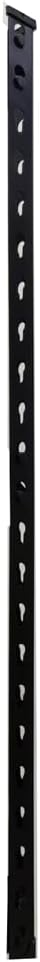 Metal Vertical bar for Honeycomb Shelf, Black, 3 Sets (4 Posts per Set)