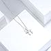 Lavishe Rhodium Plated 925 Sterling Silver Hebrew Chai Jewish Necklace for Women Plain Finish, 18