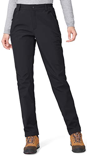 CAMEL Women's Hiking Pants Fleece Lined Insulated Softshell Pants Waterproof for Outdoor Mountain