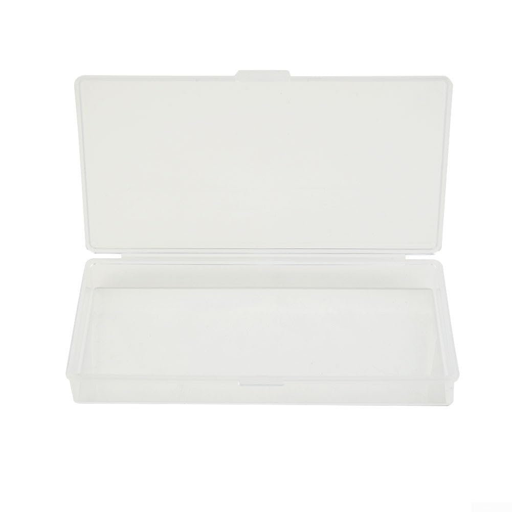 Transparent Plastic Storage Box Organizer for Screws Small Parts Cables and Electronic Components Clear Travel Container for Toys