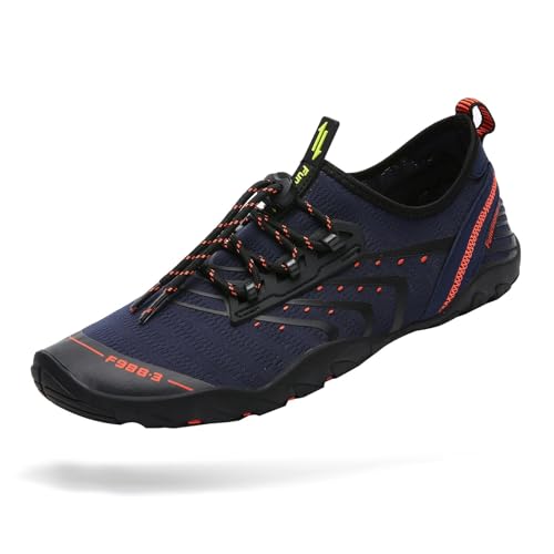 Image of Mishansha Water Shoes for Women Men, Quick-Dry Barefoot Swim Shoes with Drainage Holes, Lightweight Aqua Shoe for Beach Pool River Boating Yoga Walking