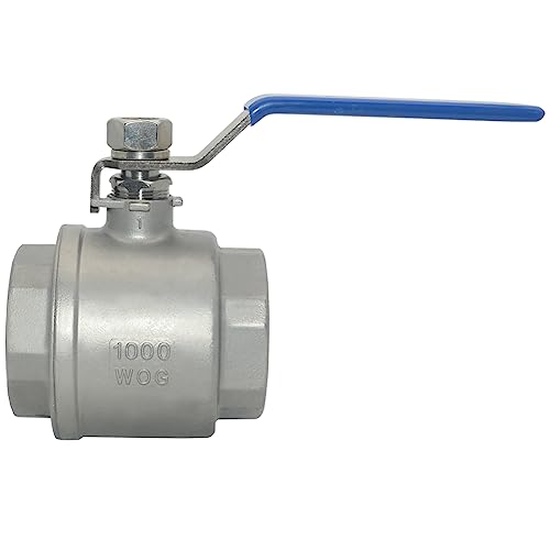 Image of DAN SPEED 2-1 /2 inch NPT Female 316 Stainless Steel Full Port Ball Valve Vinyl Handle WOG1000 (2-1 /2 inch)